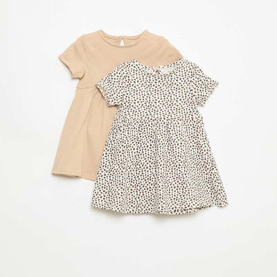 2-Pack Short-Sleeve Dresses WHITE