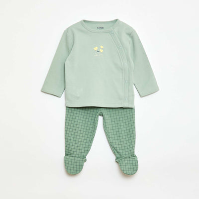 Fleece Pajama Set - 2 Pieces GREEN