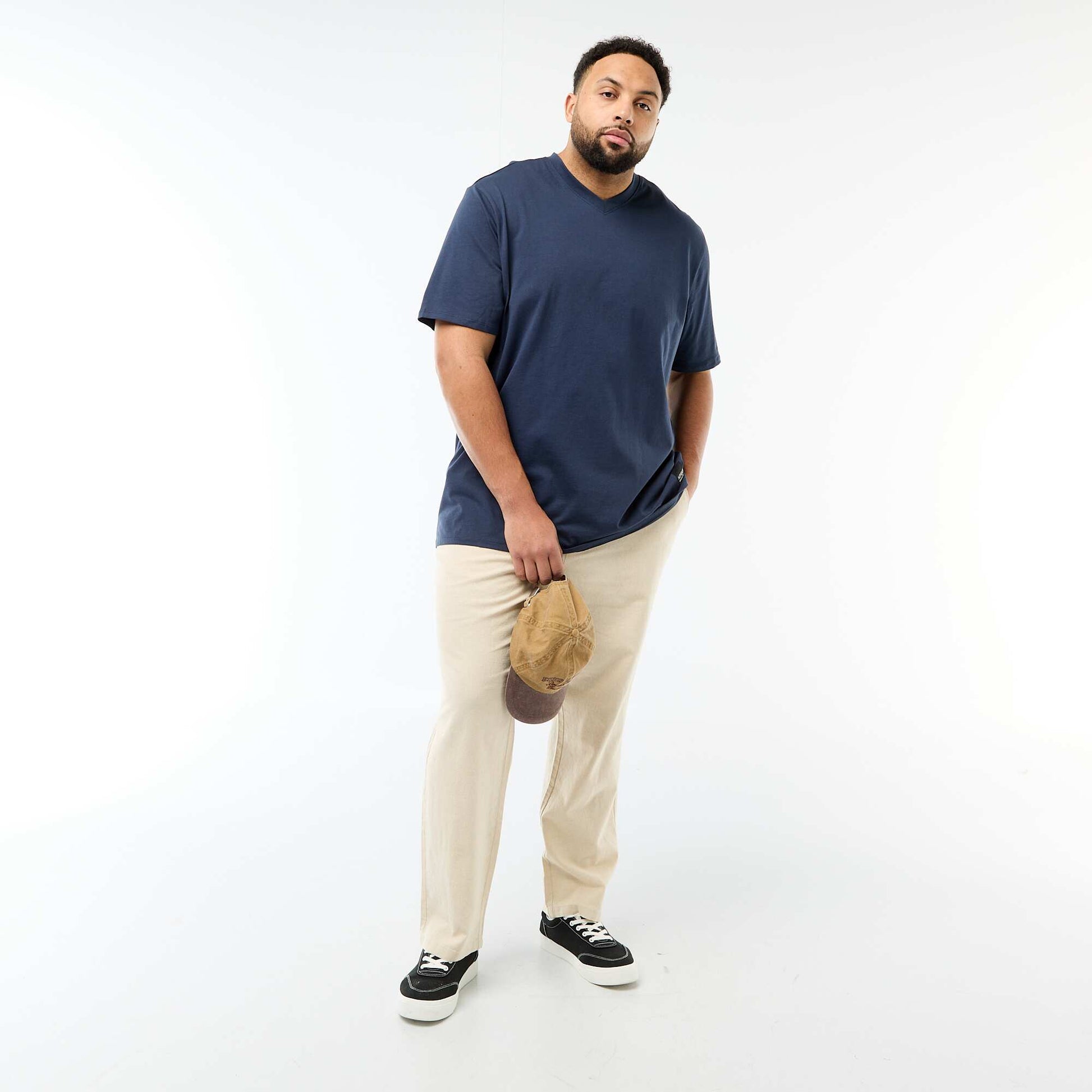 Short-Sleeve Jersey Knit T-Shirt BLUE