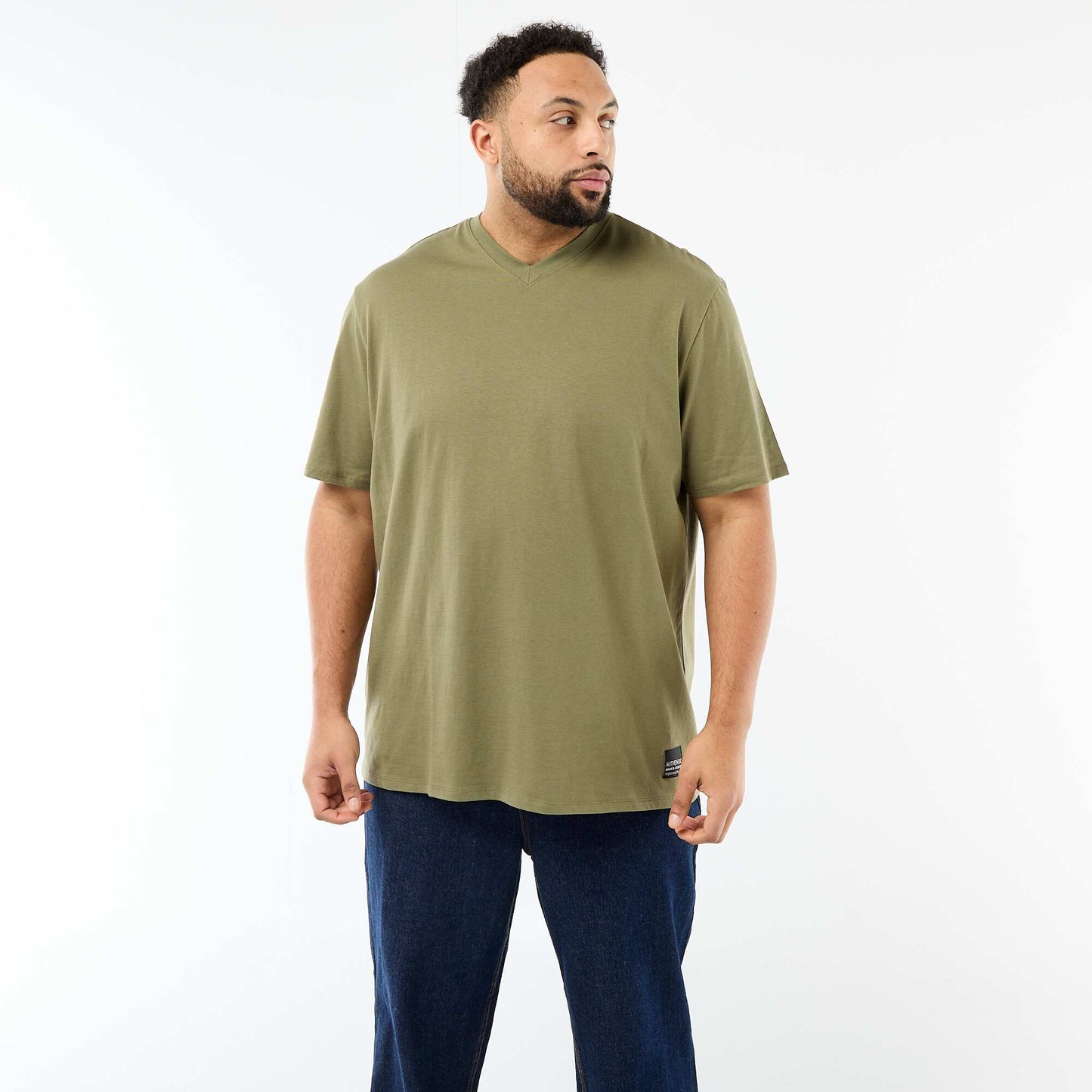 Short-Sleeve Jersey Knit T-Shirt GREEN