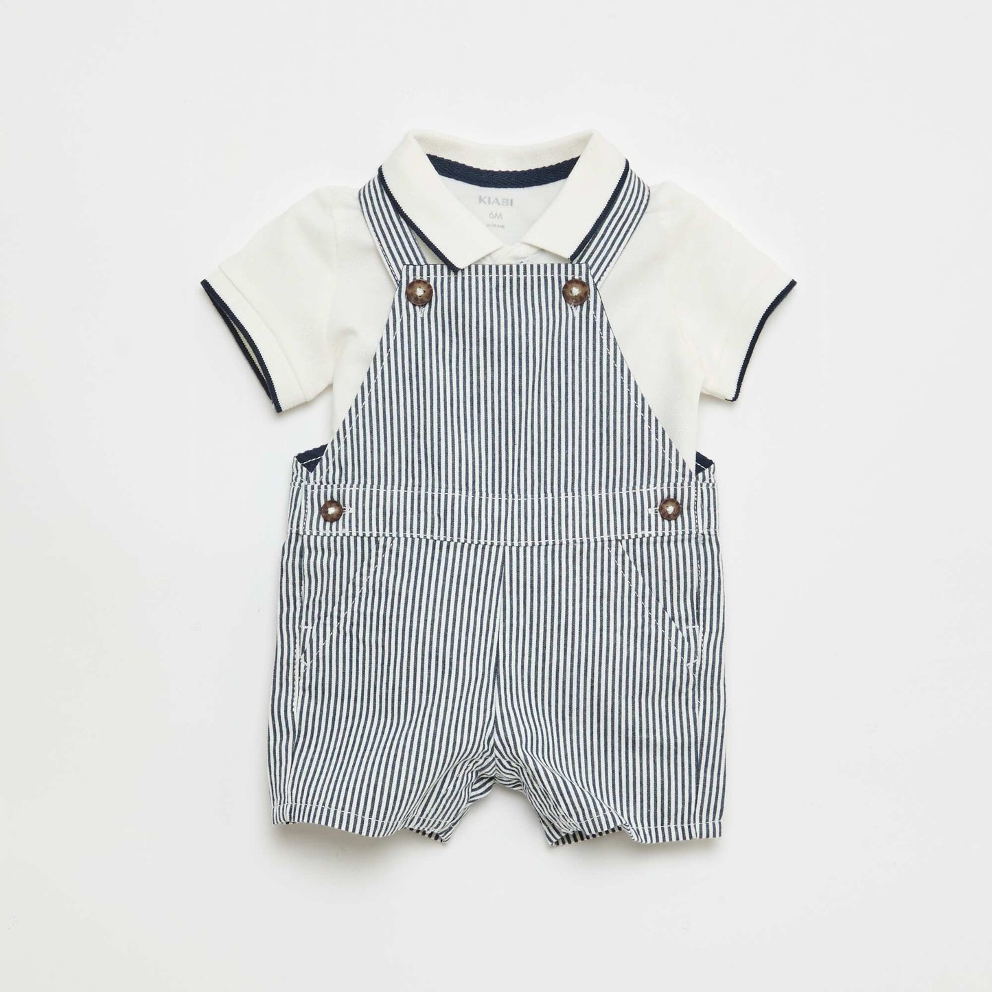 Overalls + Polo Set - 2 Pieces BLUE