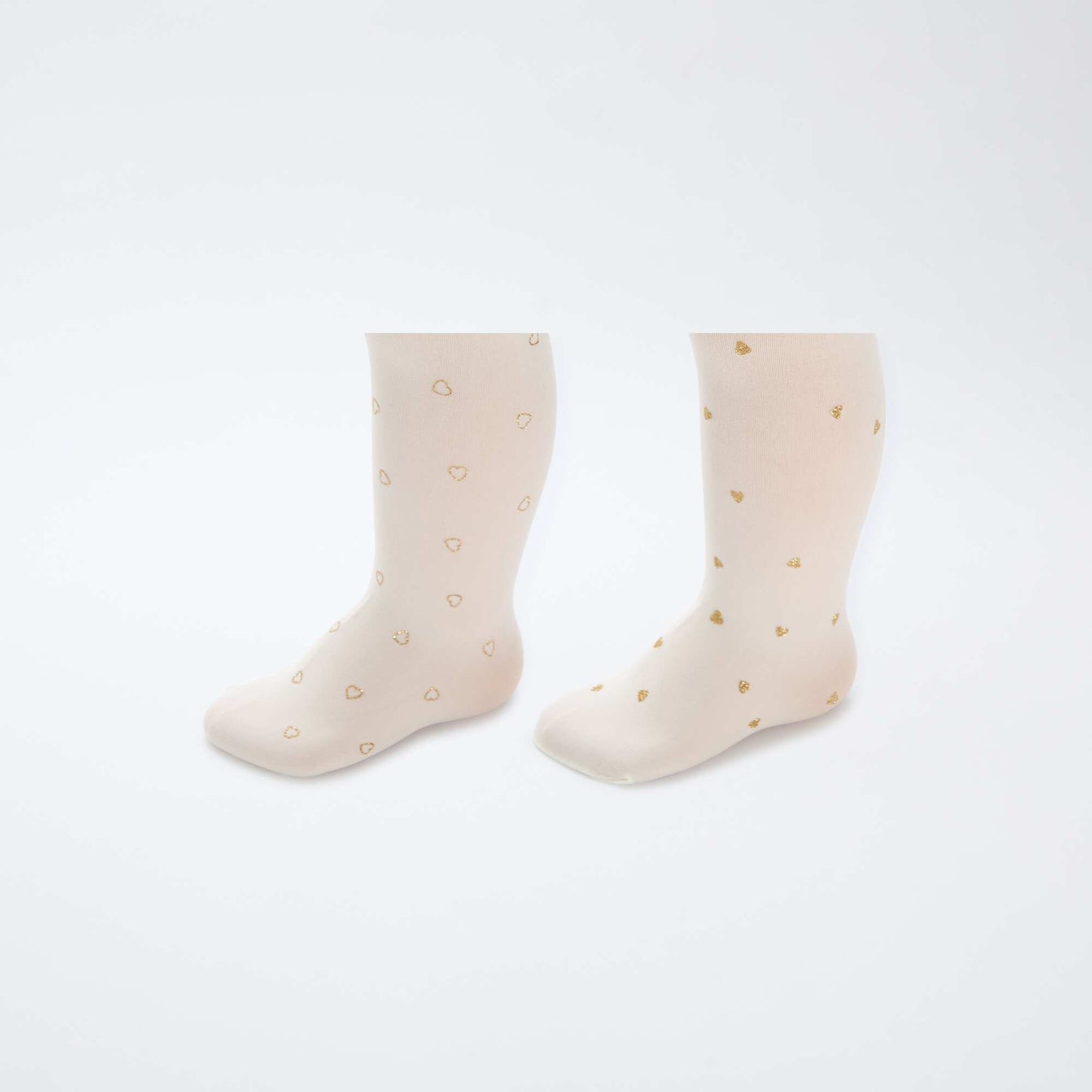 2-Pack of Lightweight Printed Tights WHITE