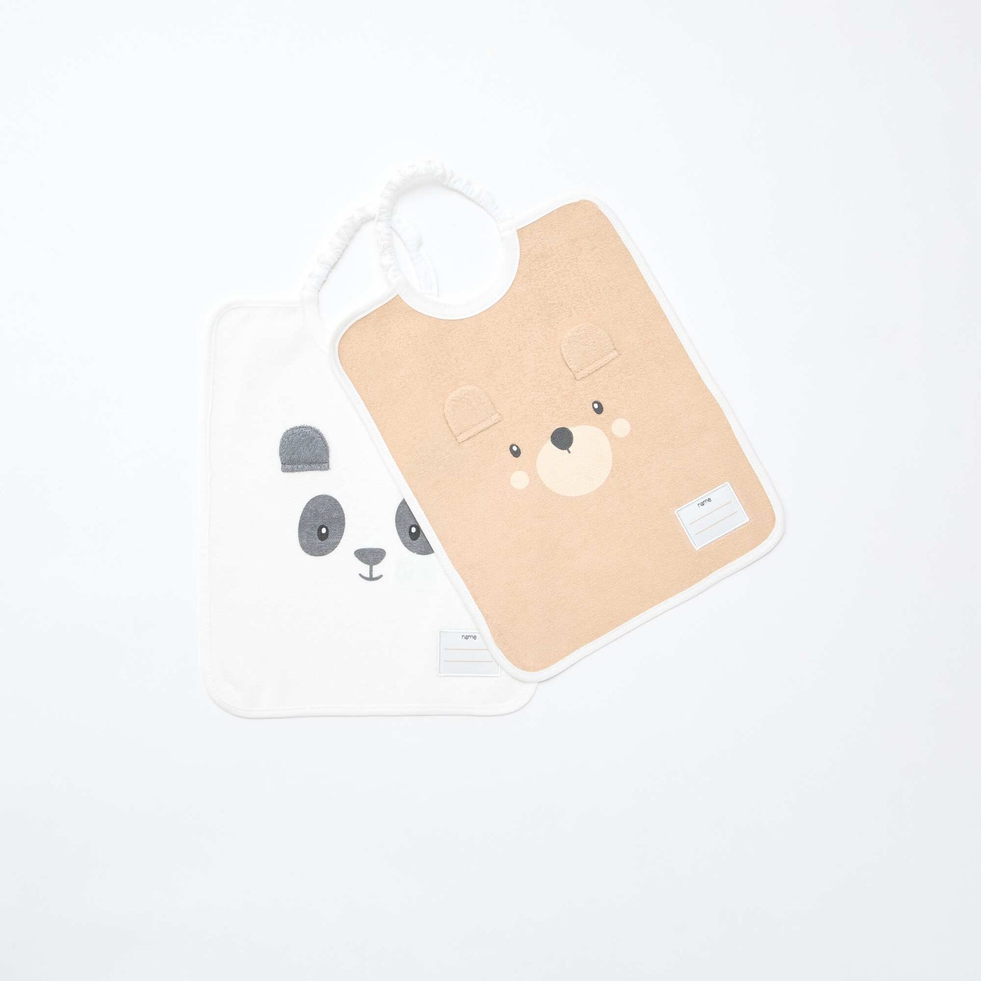 2-Pack Pull-Over Bibs BEIGE