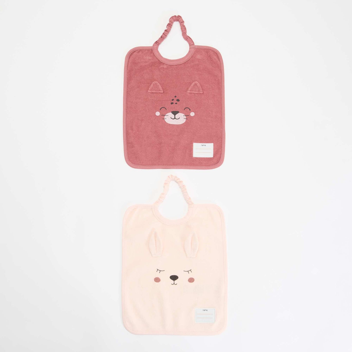 Pack of 2 pull-on bibs PINK