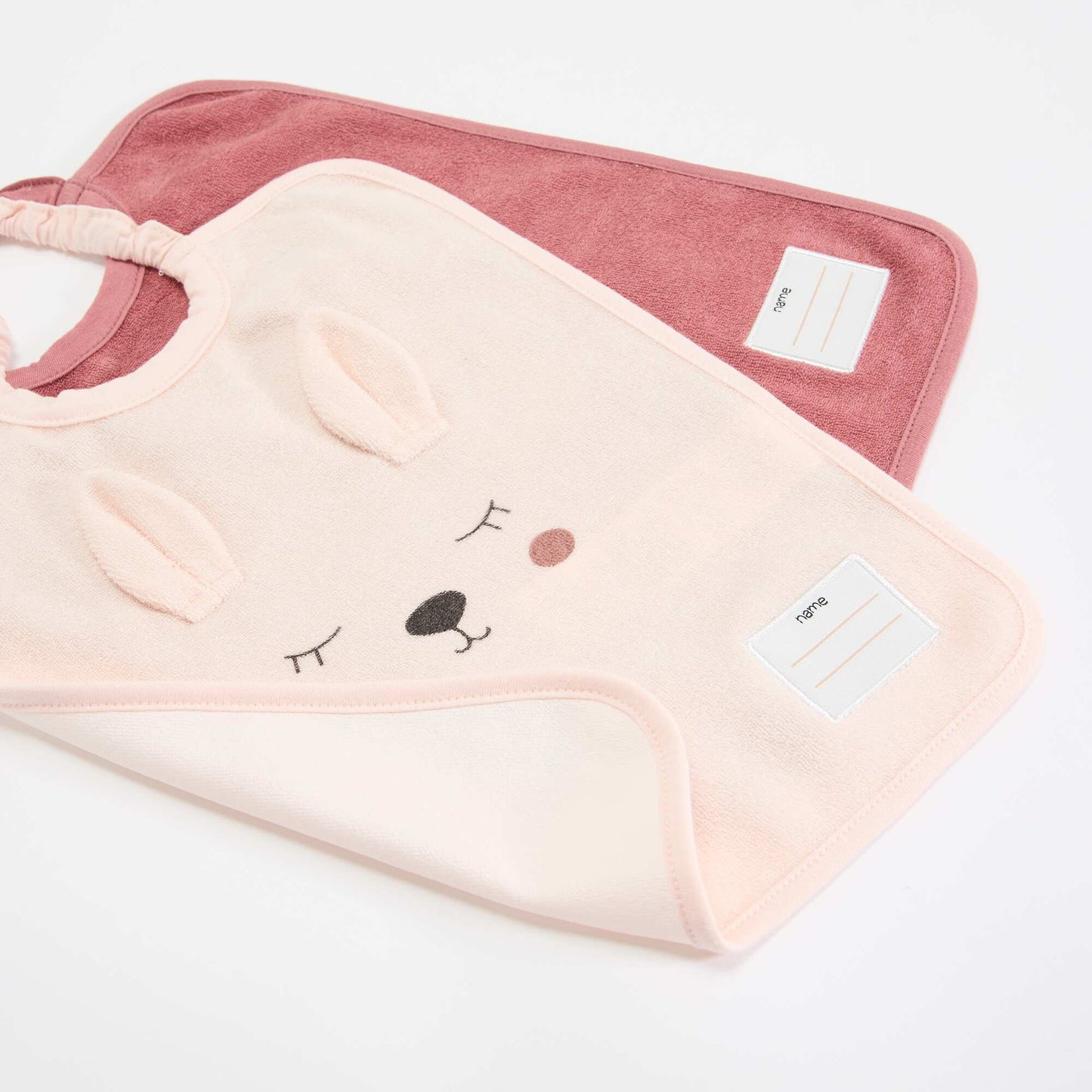 Pack of 2 pull-on bibs PINK