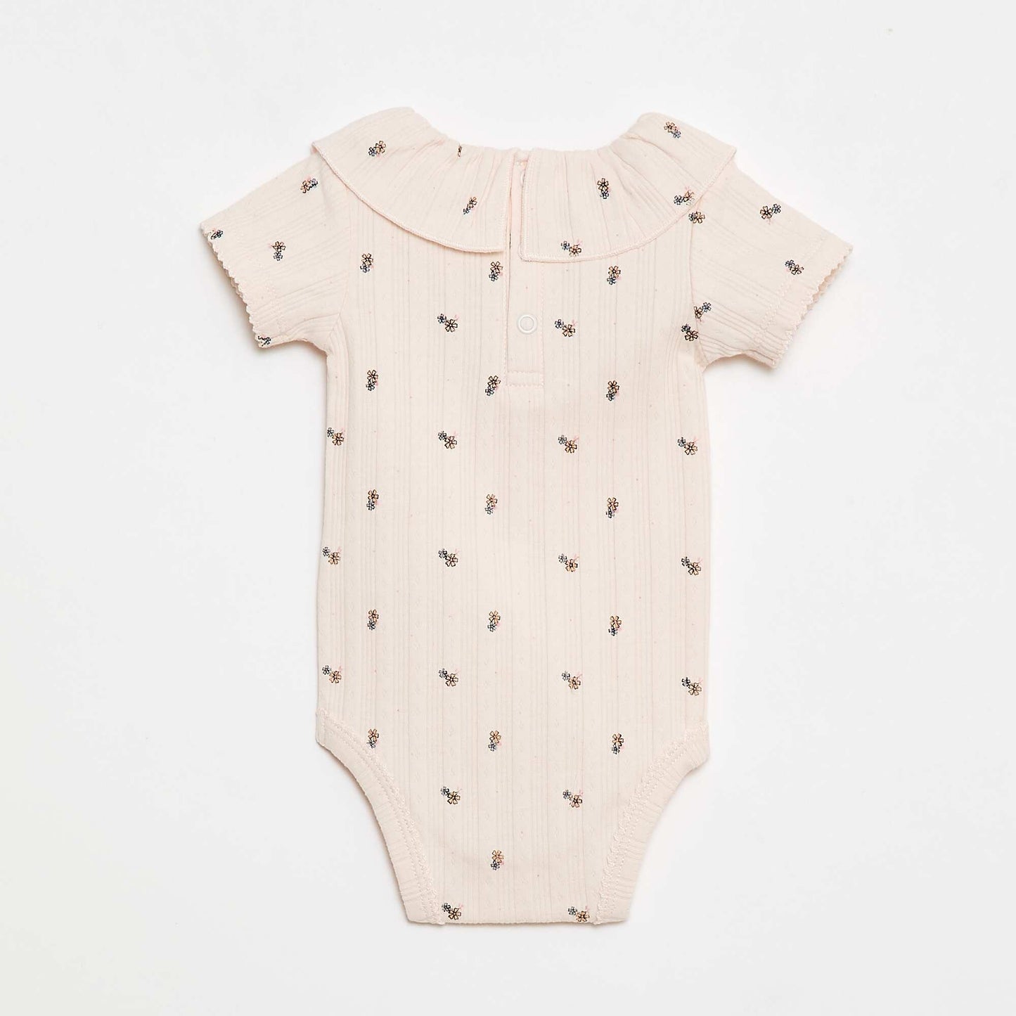 2-Pack of Ruffled Collar Bodysuits WHITE