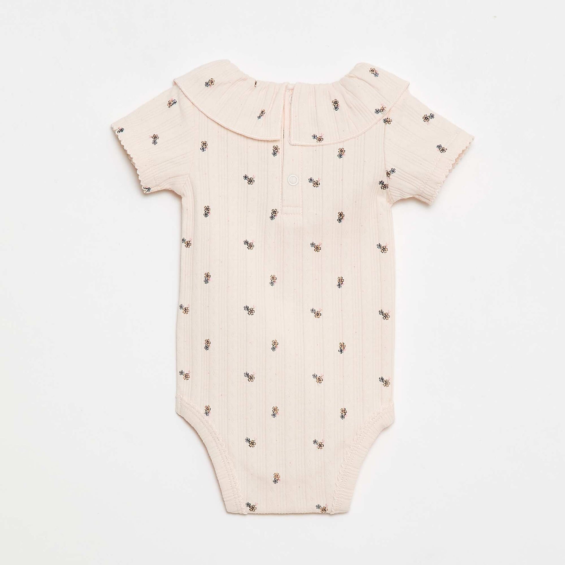 2-Pack of Ruffled Collar Bodysuits WHITE