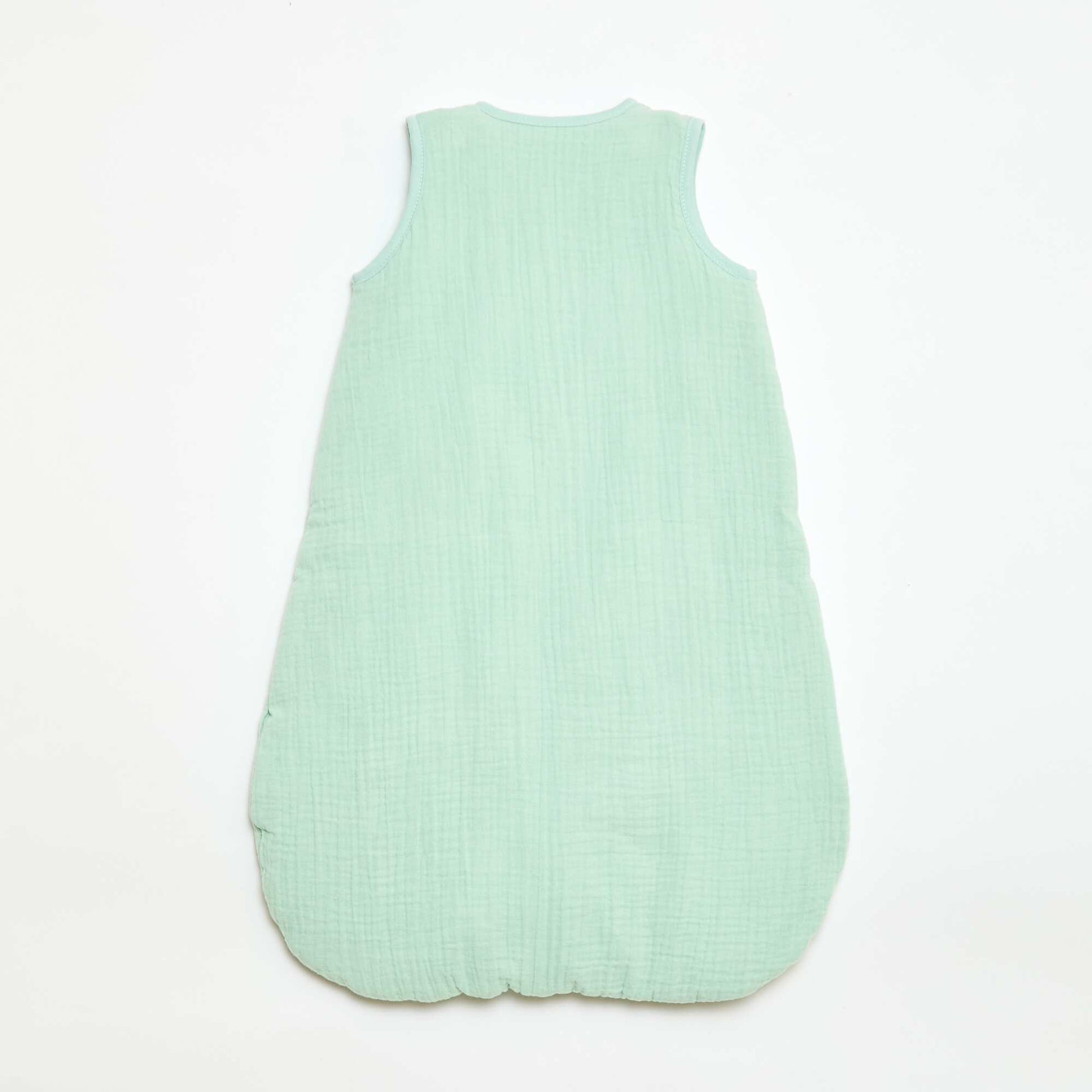 Sleeveless Zipped Cotton Sleep Sack BLUE