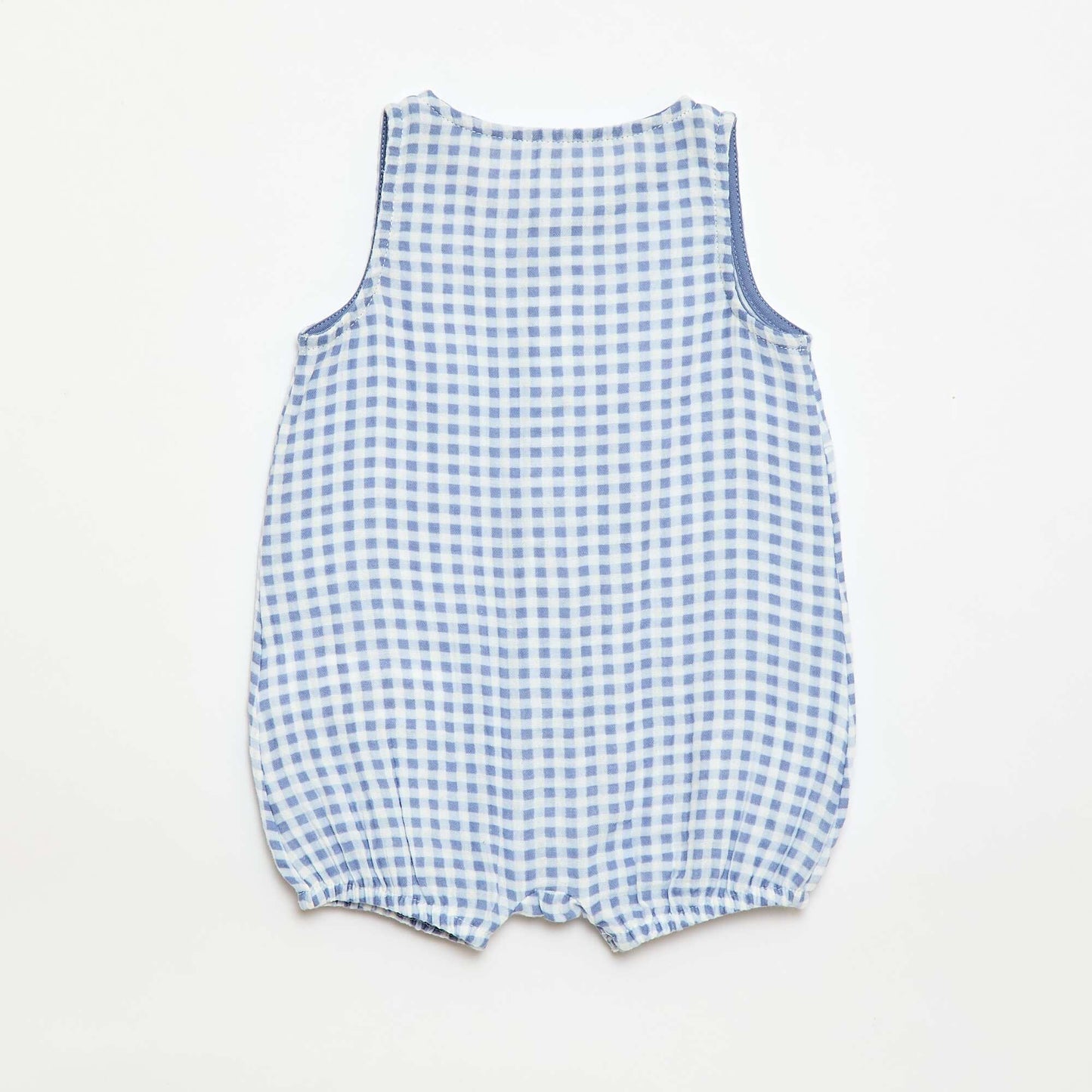 Cotton Gauze Sleepsuit Romper BLUE