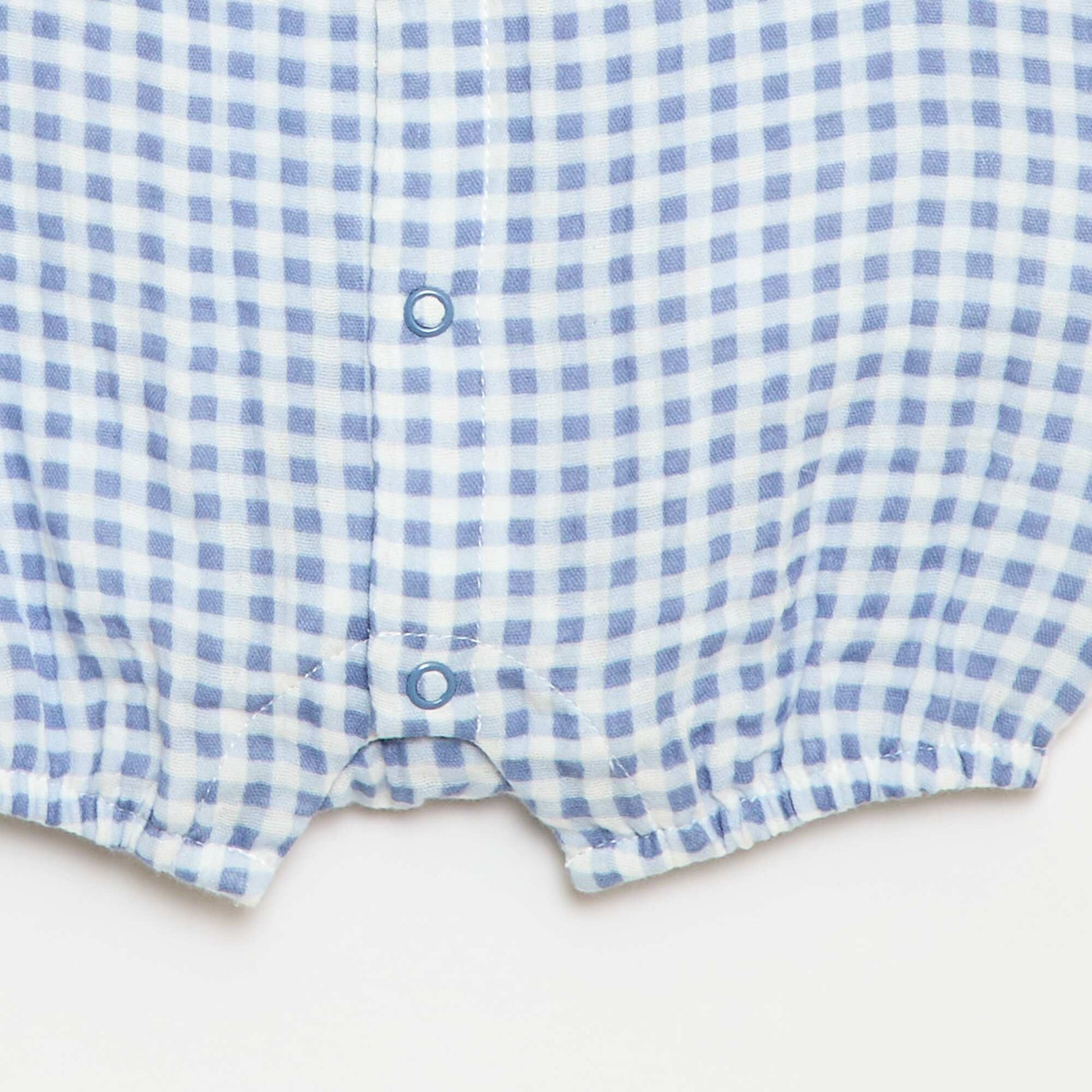 Cotton Gauze Sleepsuit Romper BLUE
