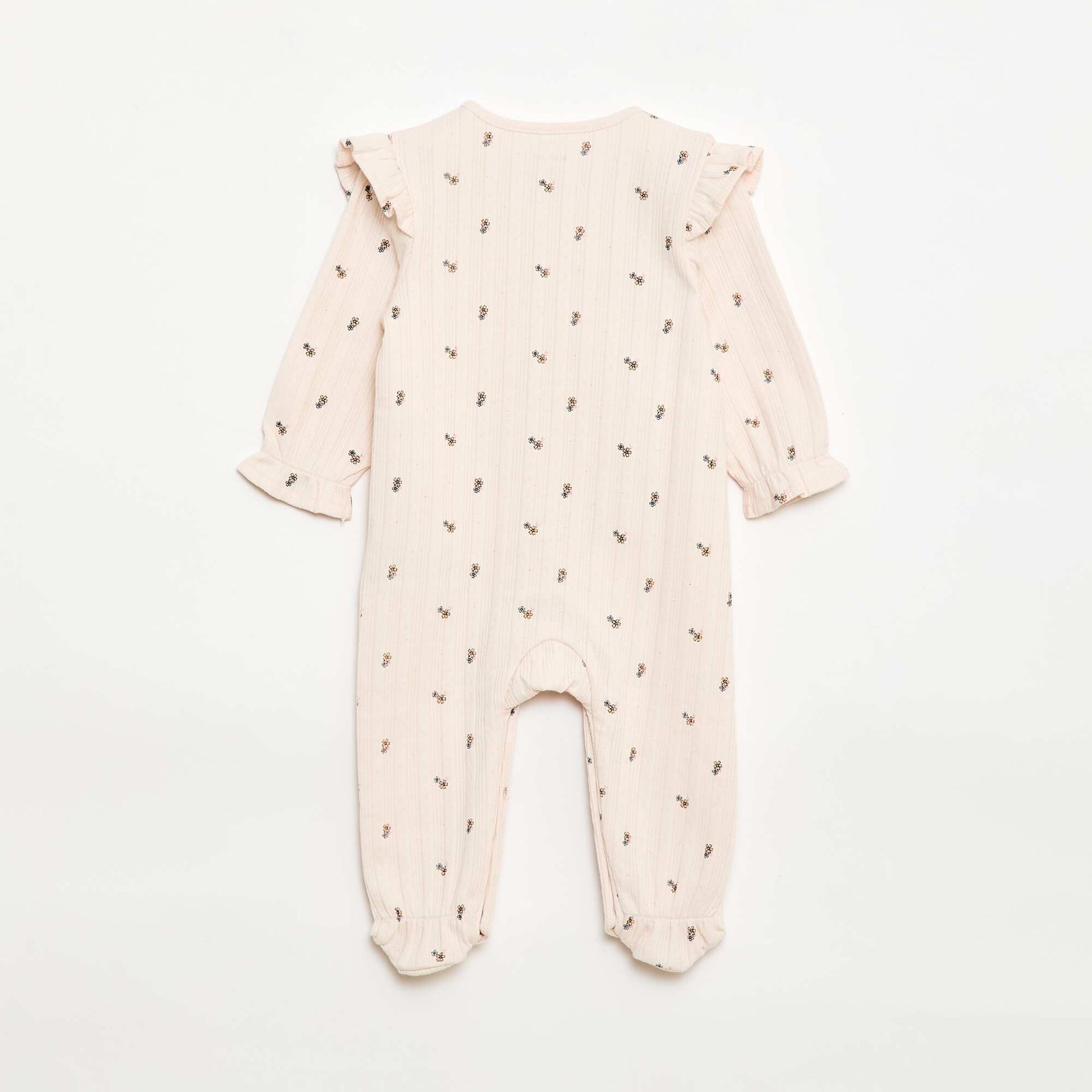 Footed Pajamas with Front Opening PINK