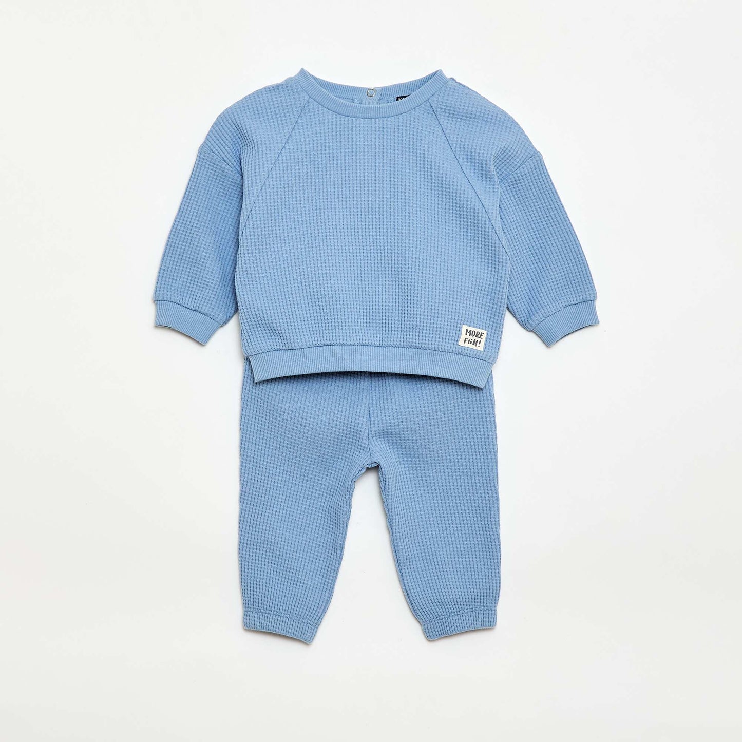 Honeycomb sweatshirt + trousers set - 2 pieces BLUE