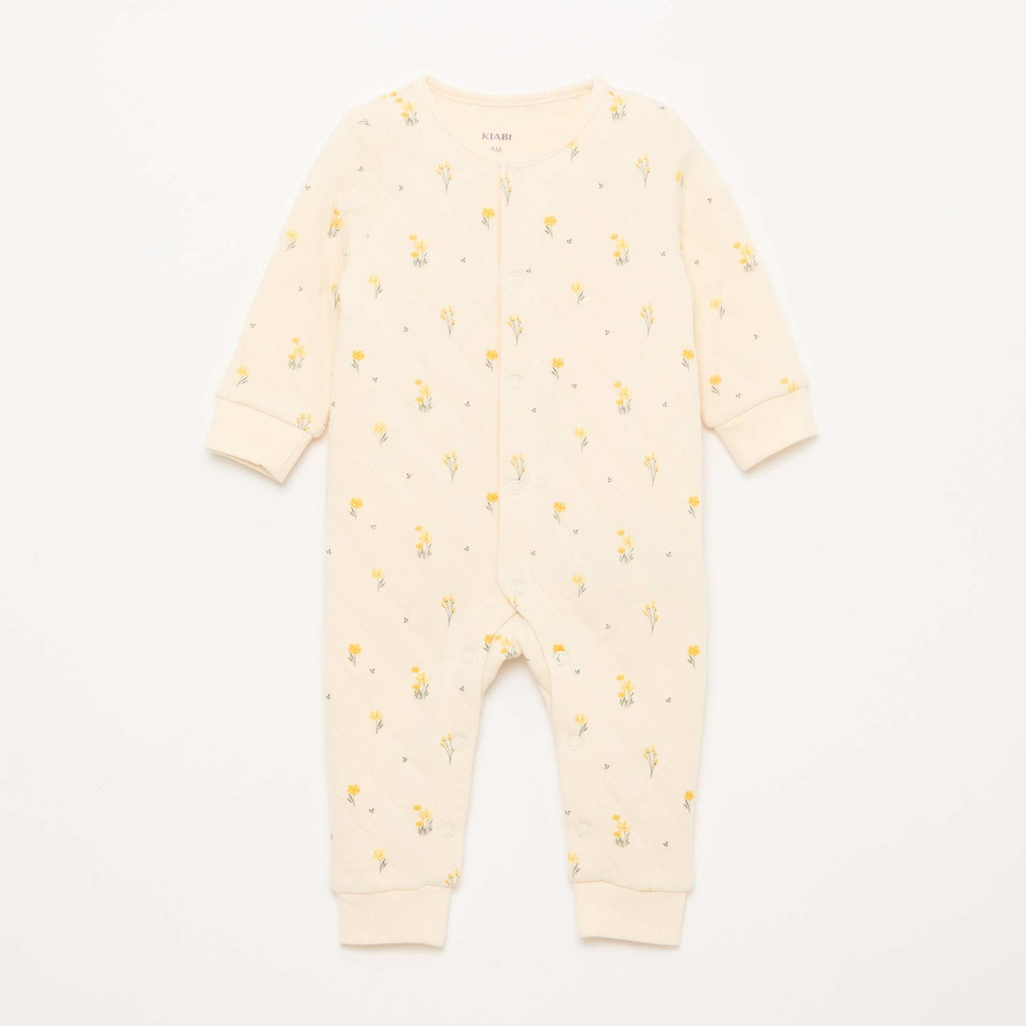 Quilted Sleeper Without Feet WHITE