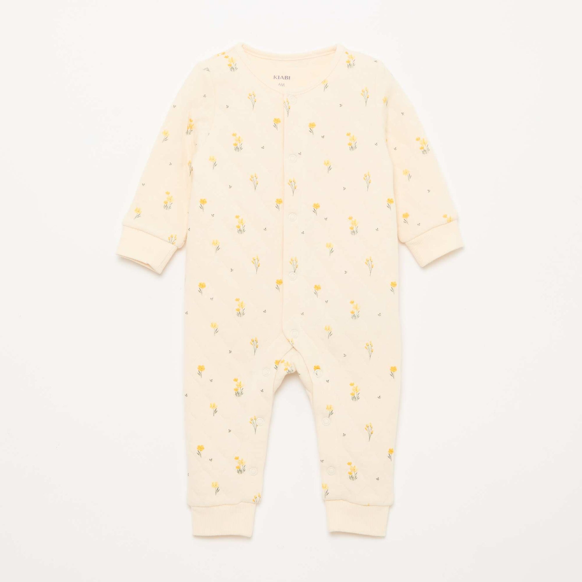 Quilted Sleeper Without Feet WHITE