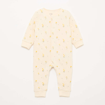 Quilted Sleeper Without Feet WHITE