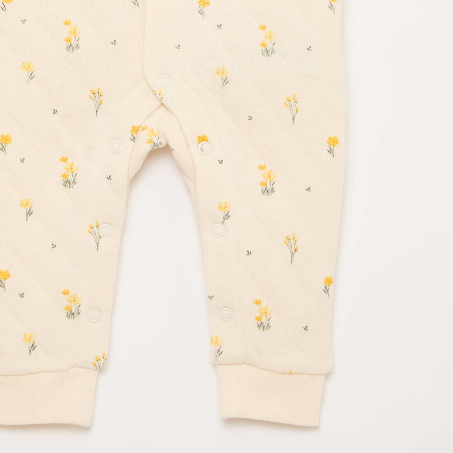 Quilted Sleeper Without Feet WHITE