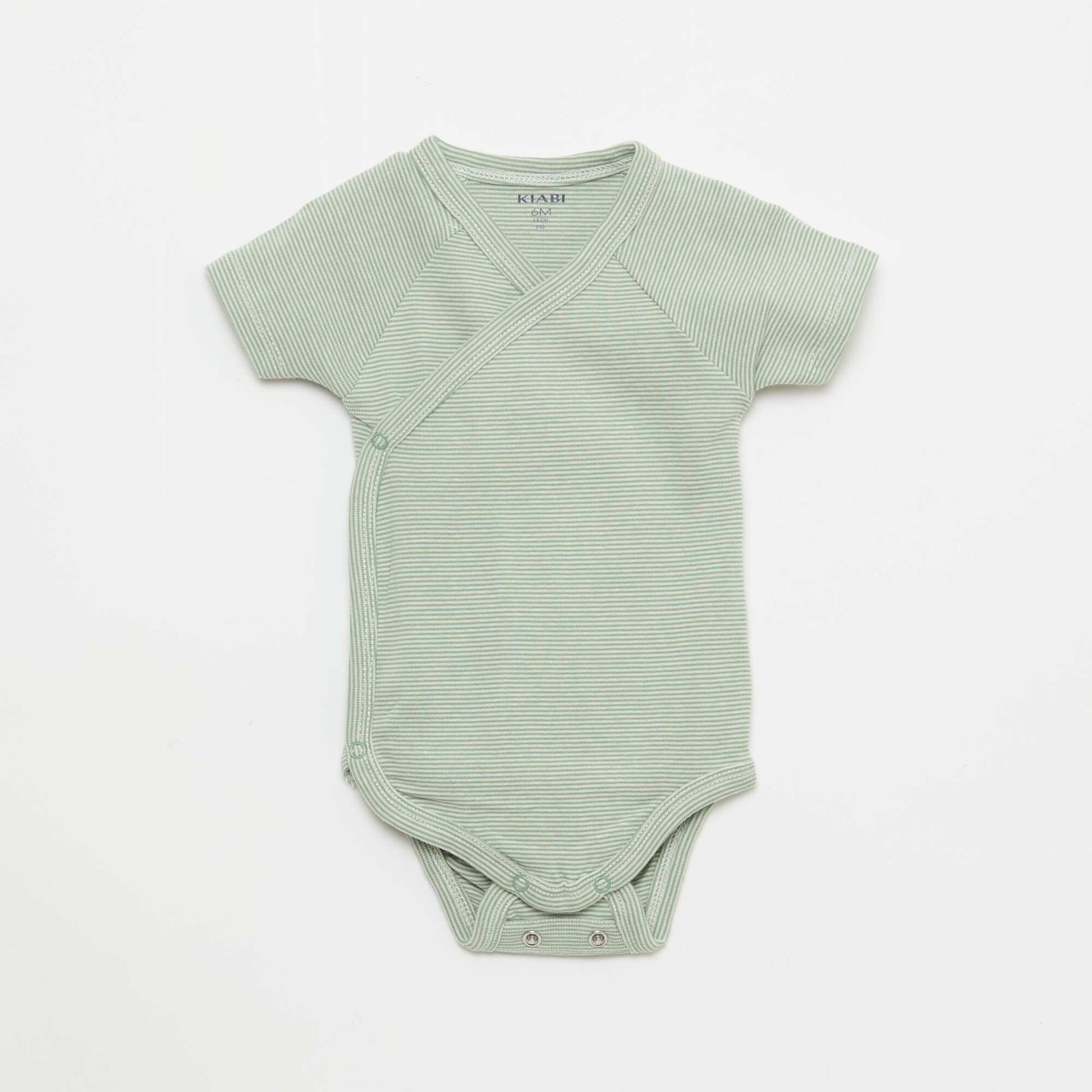 3-Pack of Short-Sleeve Convertible Bodysuits BLUE