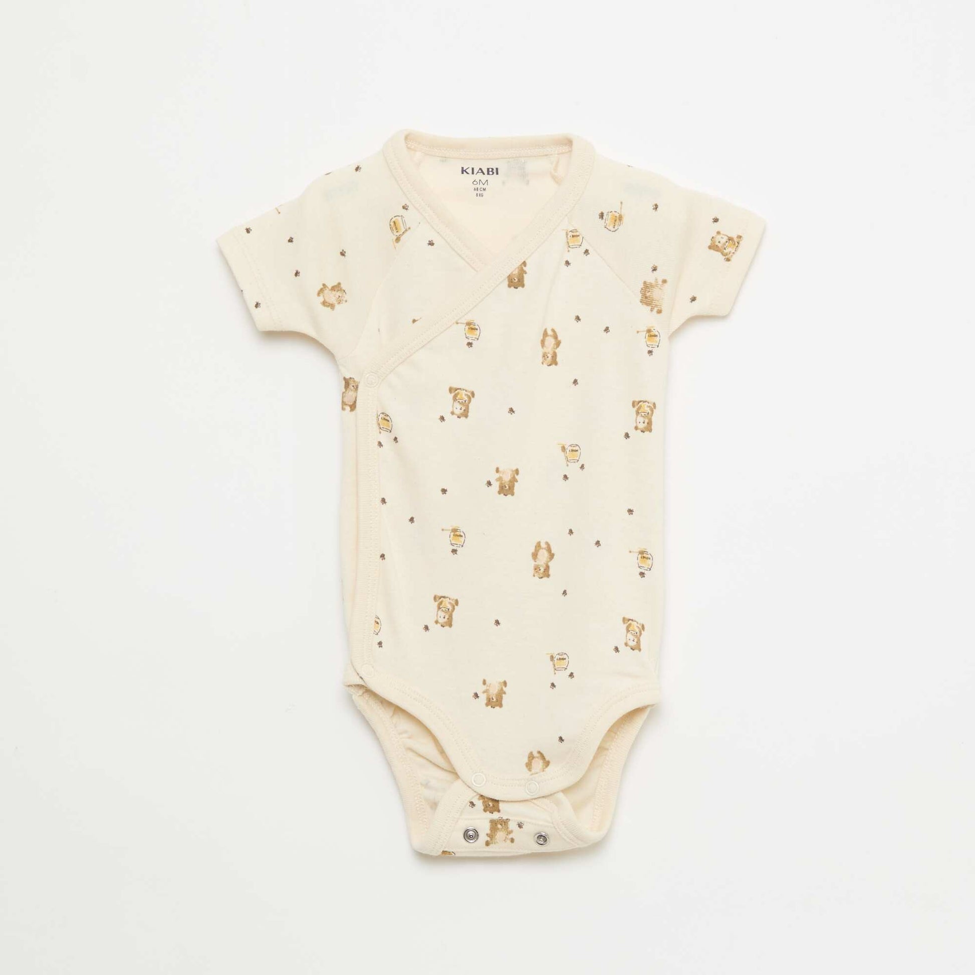 3-Pack of Short-Sleeve Convertible Bodysuits YELLOW
