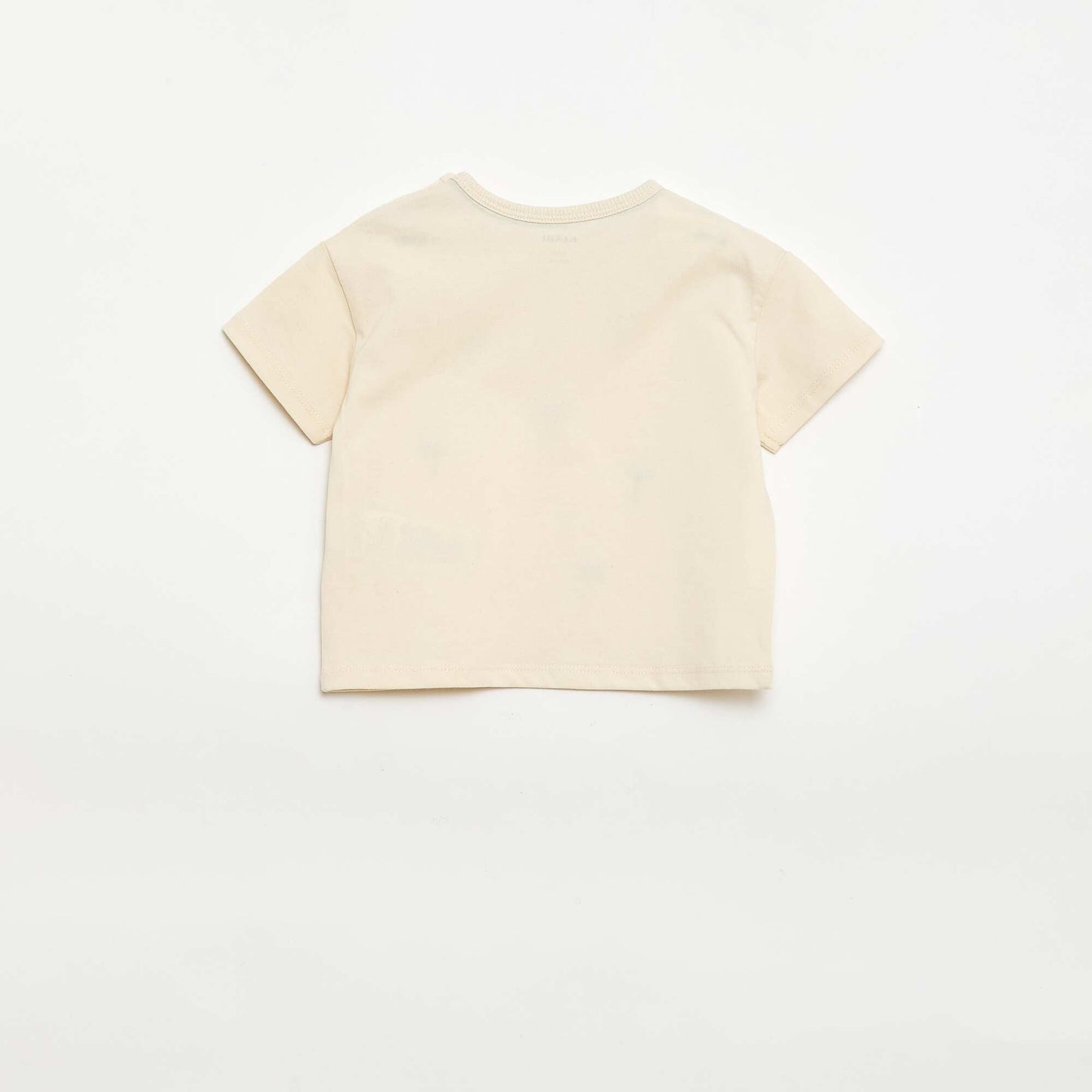Tropical Print Short-Sleeve Cotton T-shirt WHITE