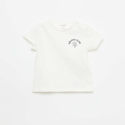 Printed Short-Sleeve T-Shirt WHITE