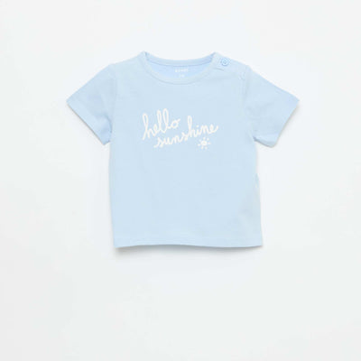 Printed Short-Sleeve T-Shirt BLUE