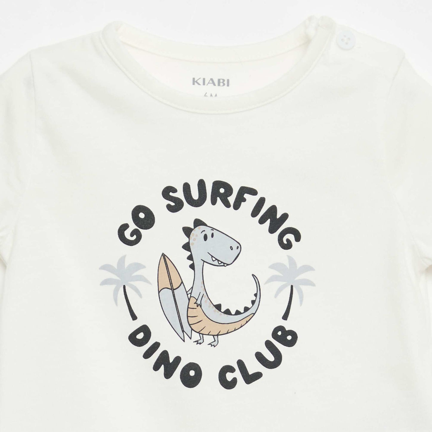 Short-Sleeved Cotton Jersey T-Shirt WHITE