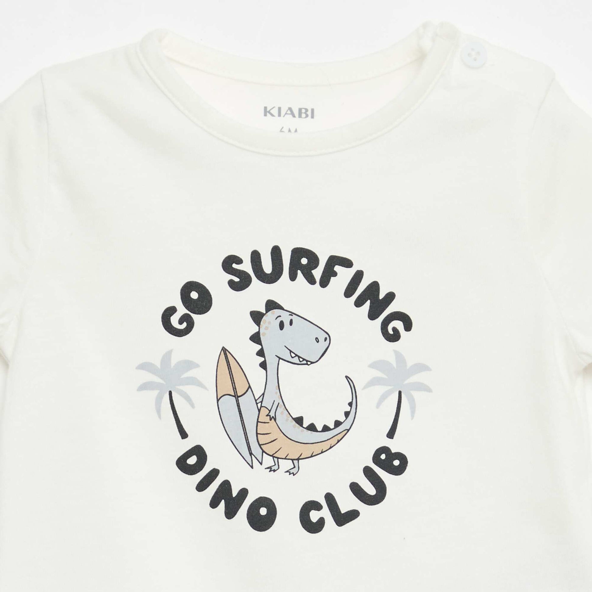Short-Sleeved Cotton Jersey T-Shirt WHITE