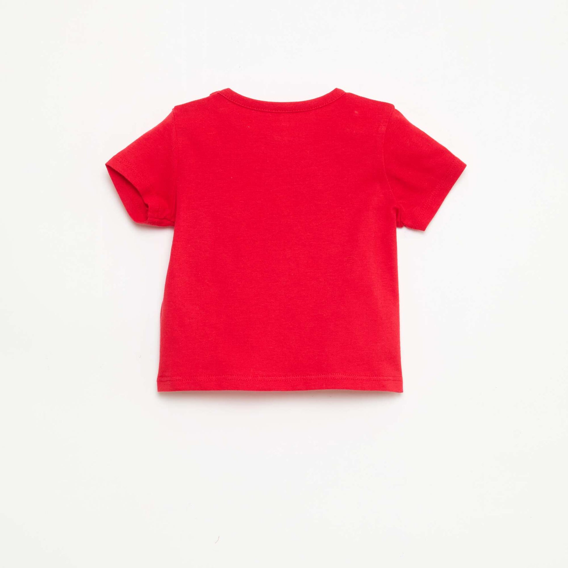 Short-Sleeved Cotton Jersey T-Shirt RED