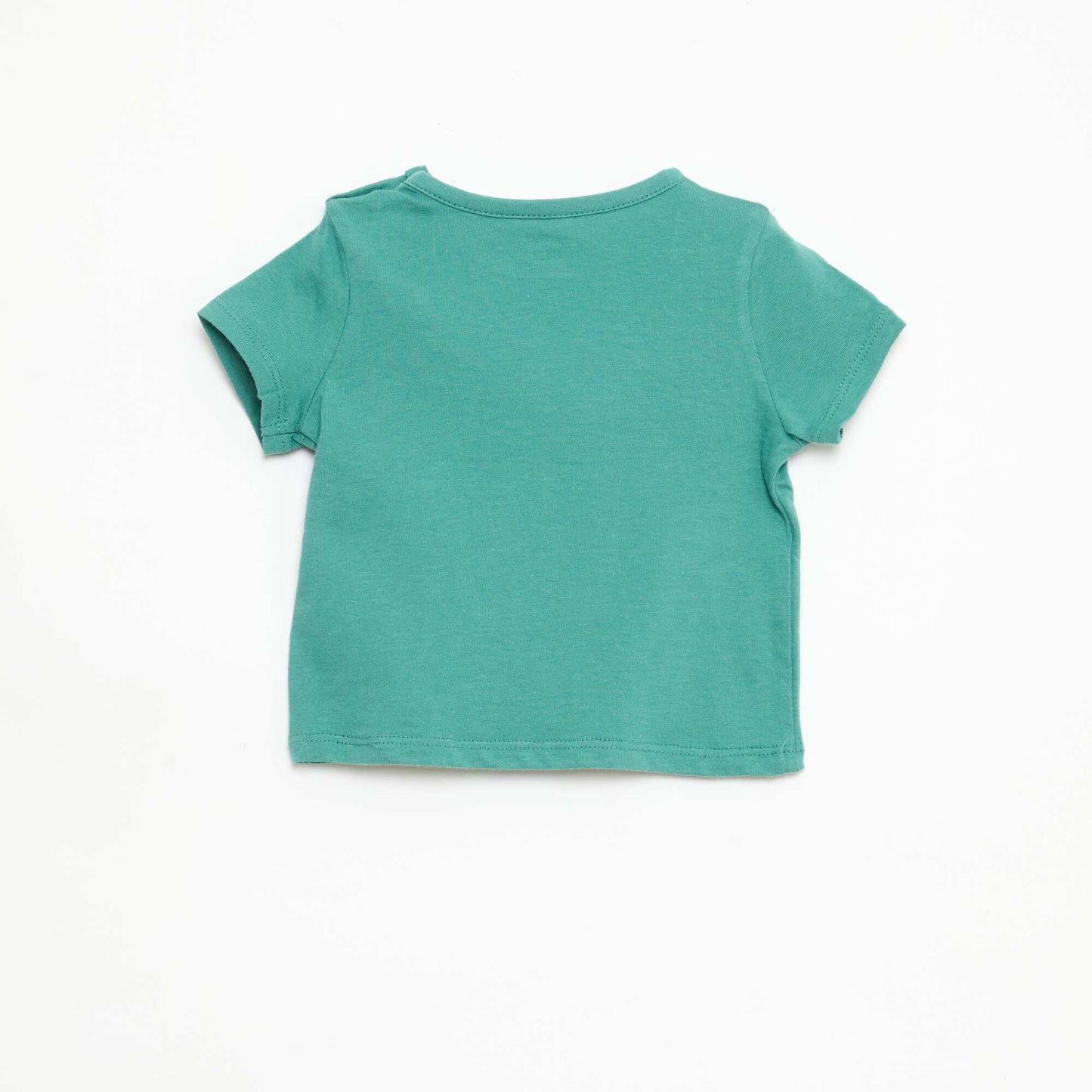 Short-Sleeved Cotton Jersey T-Shirt GREEN
