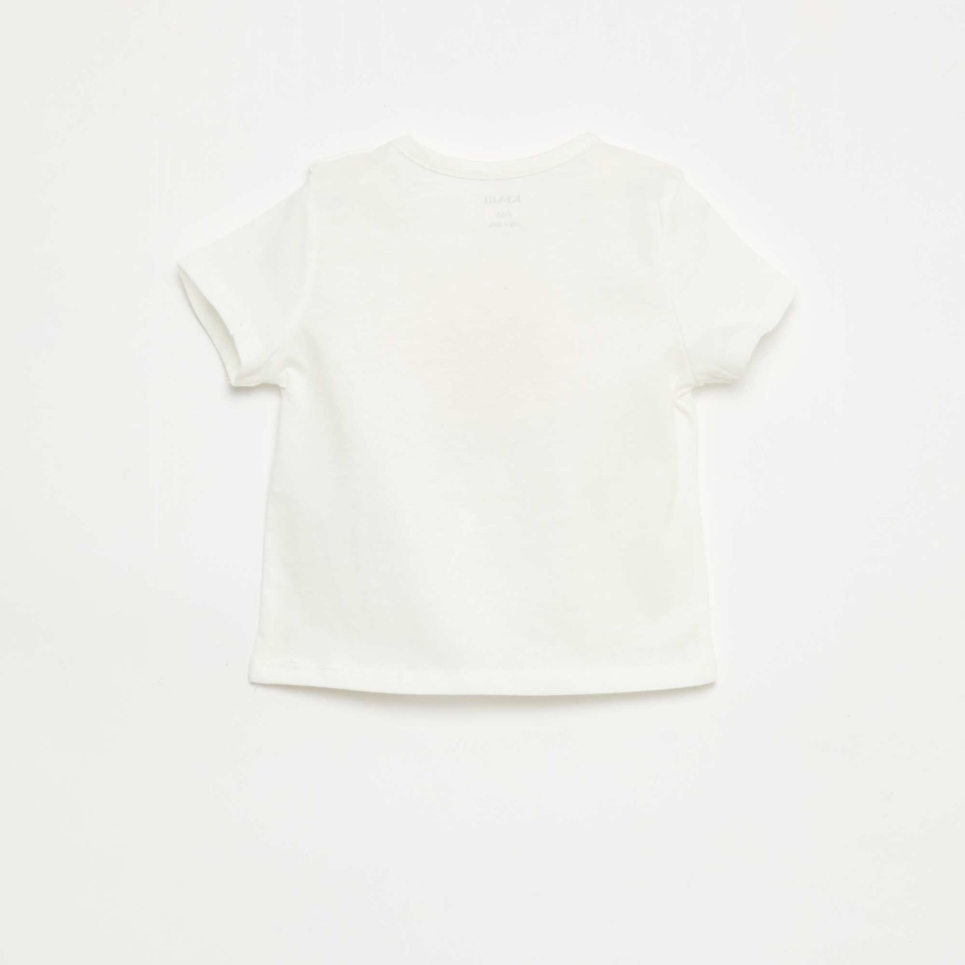 Short-Sleeved Cotton Jersey T-Shirt WHITE