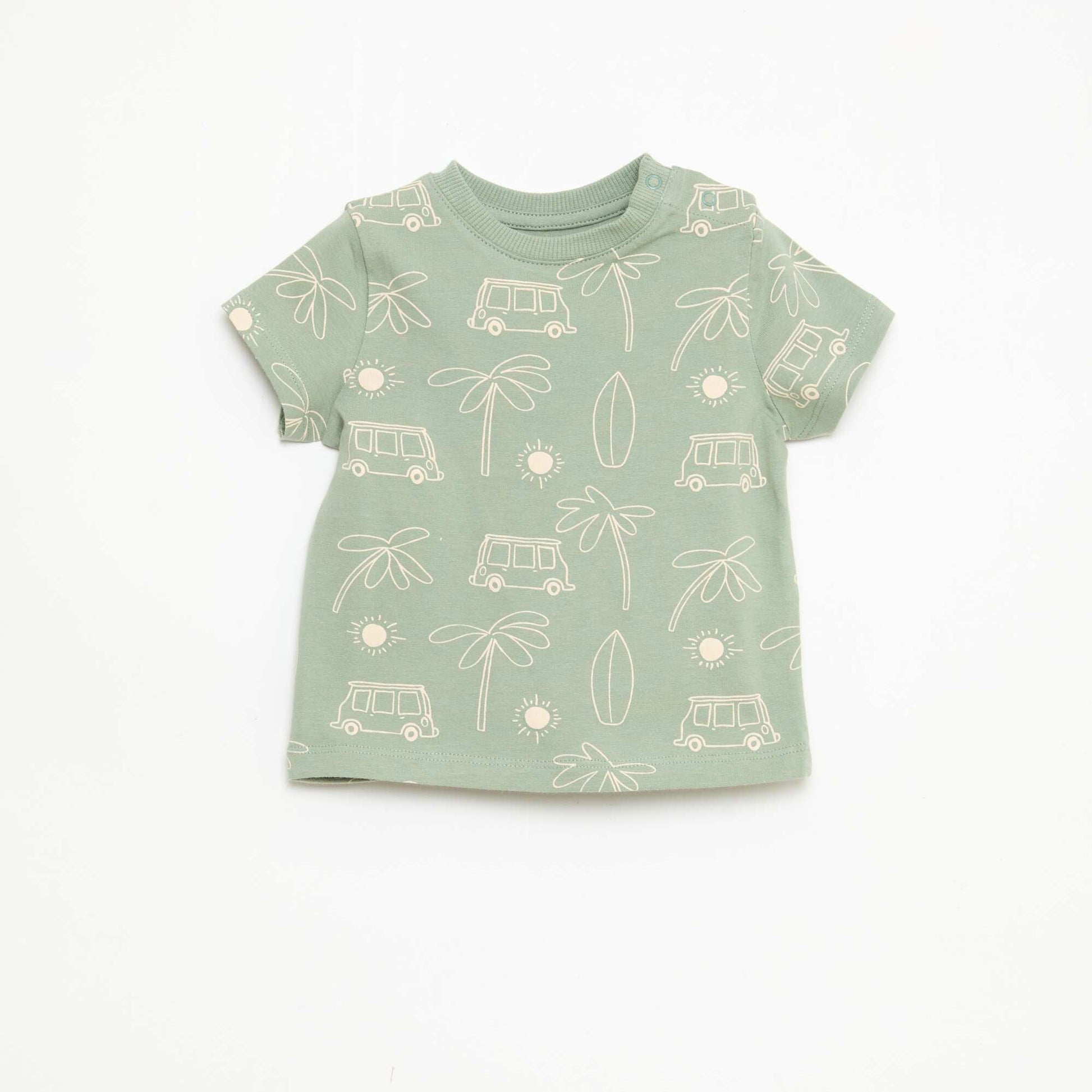 Plain Cotton Jersey T-shirt GREEN