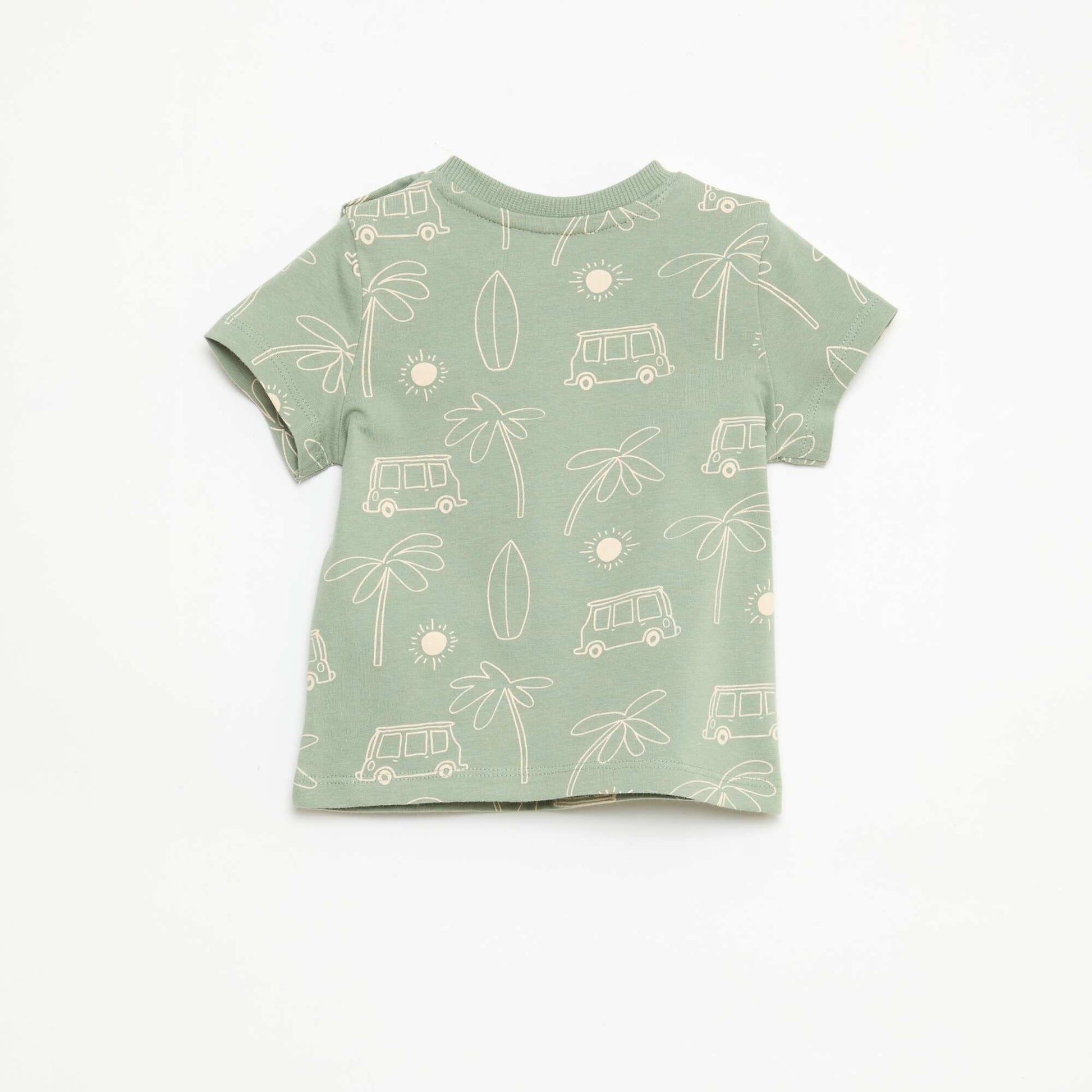Plain Cotton Jersey T-shirt GREEN