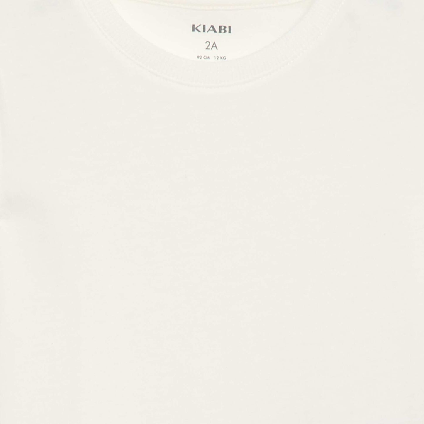 Plain Cotton Jersey T-shirt WHITE
