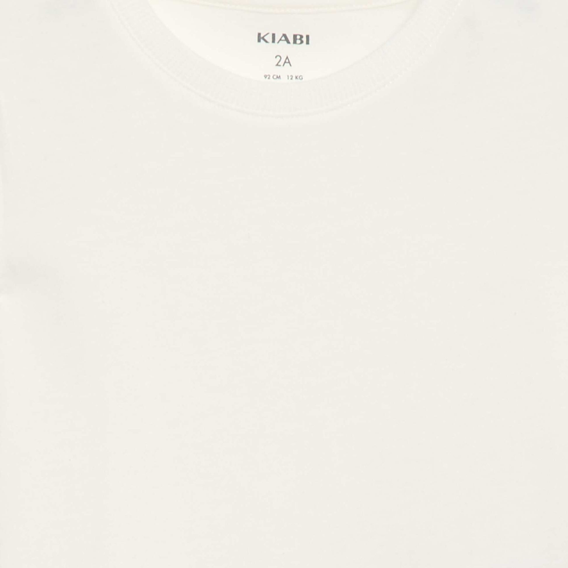 Plain Cotton Jersey T-shirt WHITE
