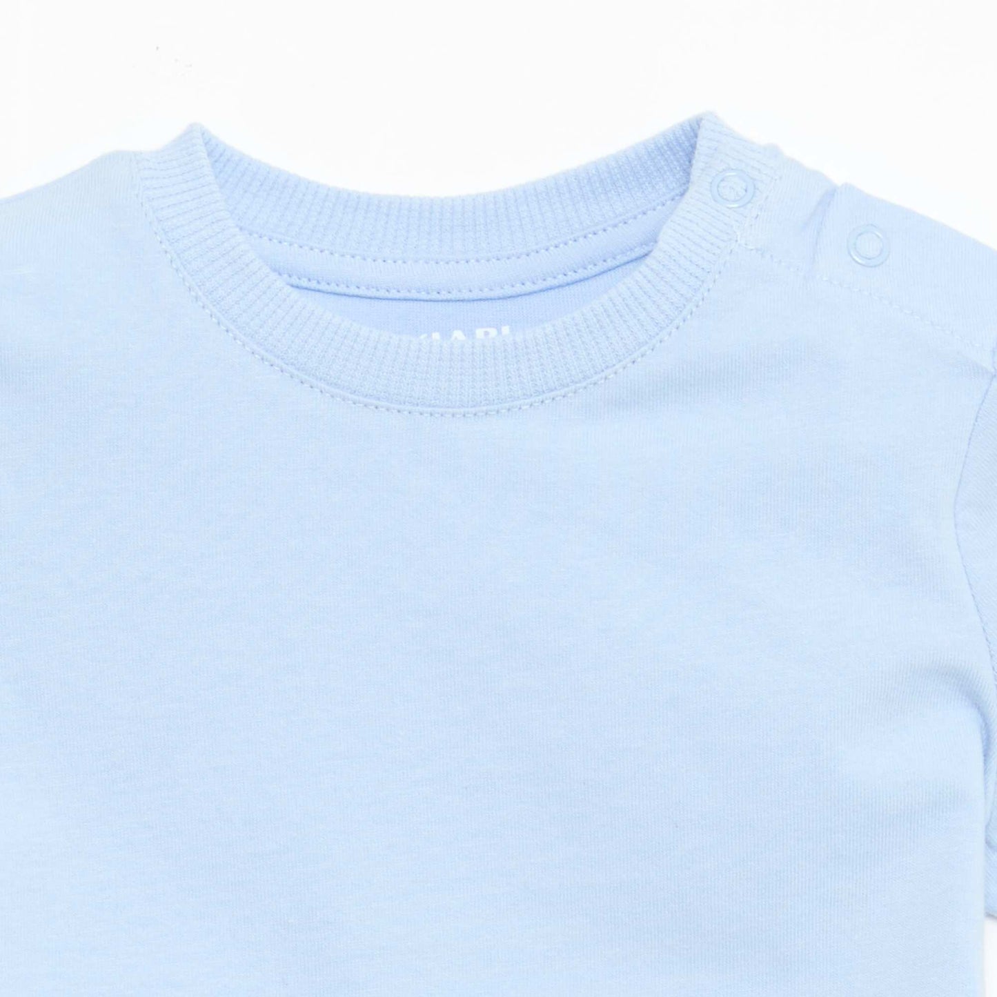 Plain Cotton Jersey T-shirt BLUE