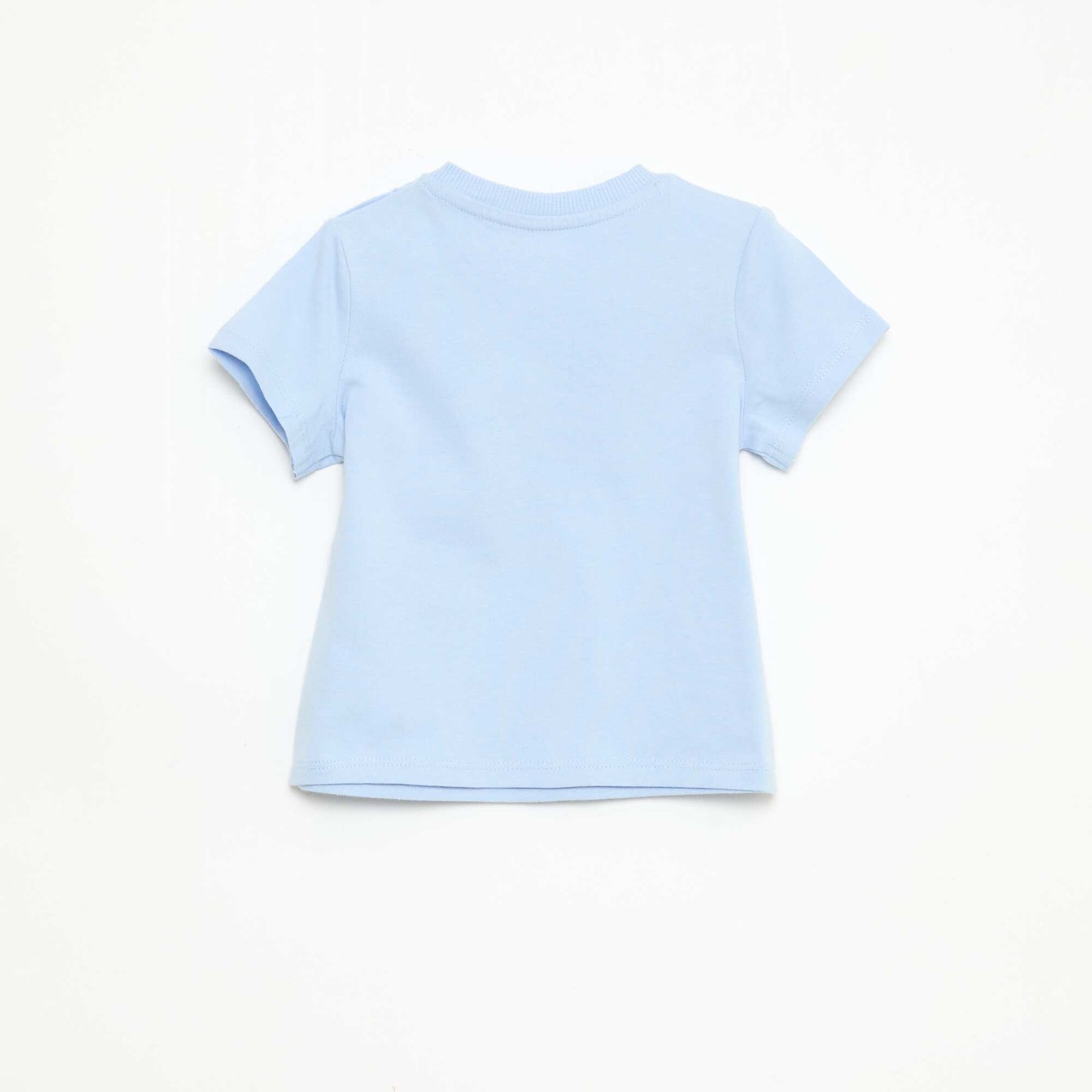 Plain Cotton Jersey T-shirt BLUE