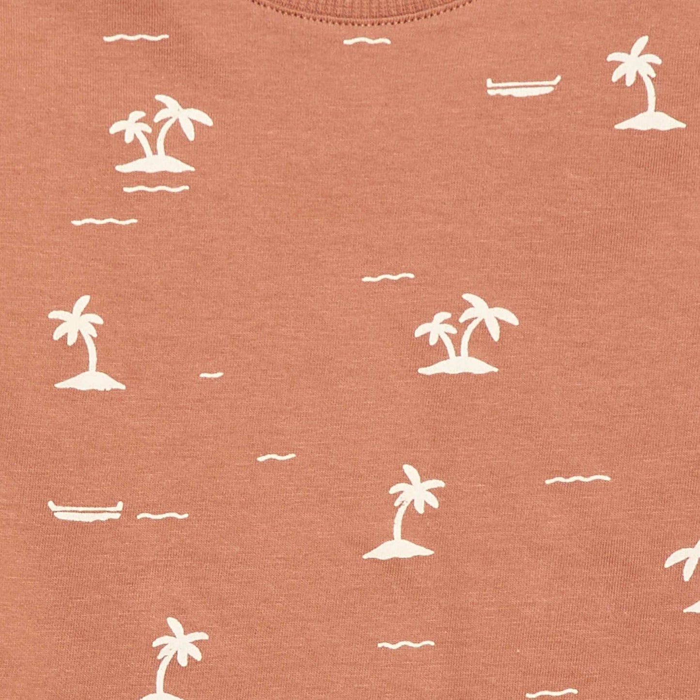 Plain Cotton Jersey T-shirt BROWN
