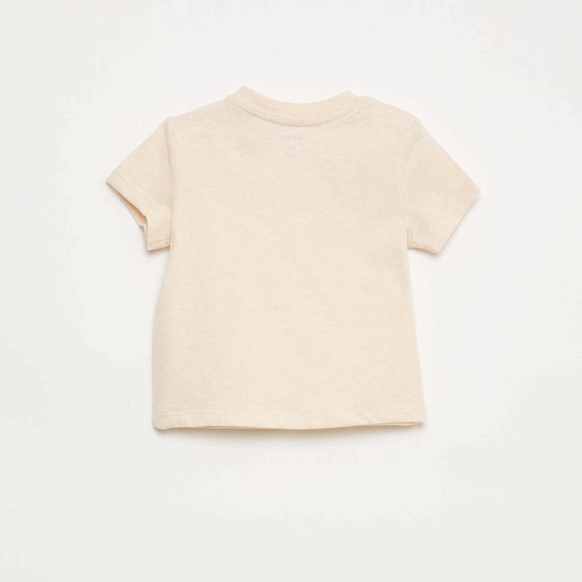 Plain Cotton Jersey T-shirt BEIGE