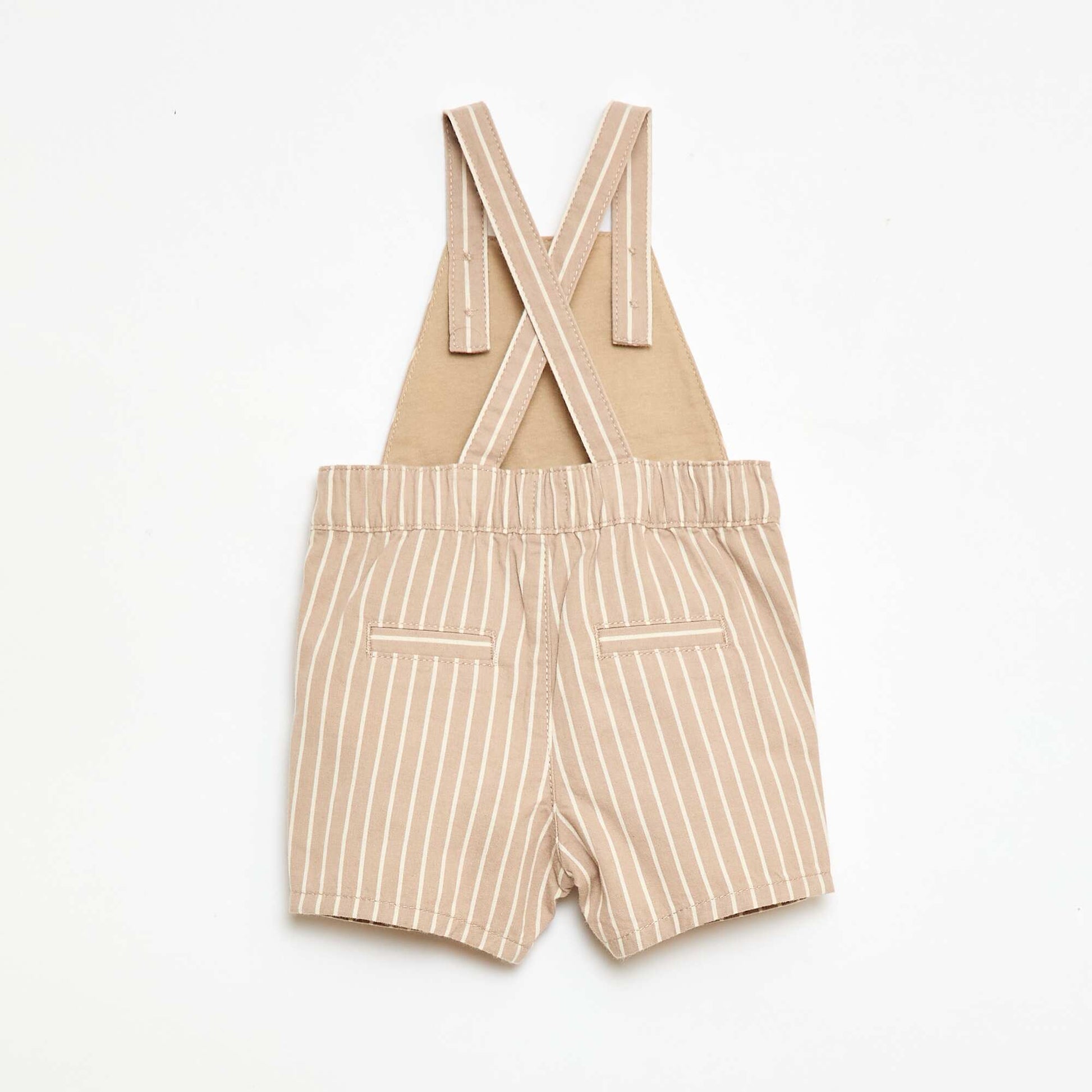 Lightweight Overalls with Adjustable Straps BEIGE