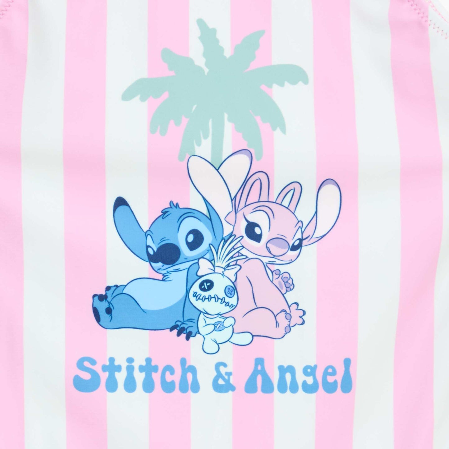 Stitch Print Swimsuit - 1-Piece - Disney PINK