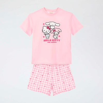 Hello Kitty Cotton Pajama Set BLUE