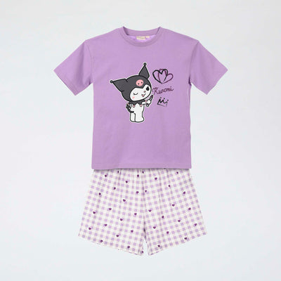 Kuromi Cotton Pajama Set PURPLE