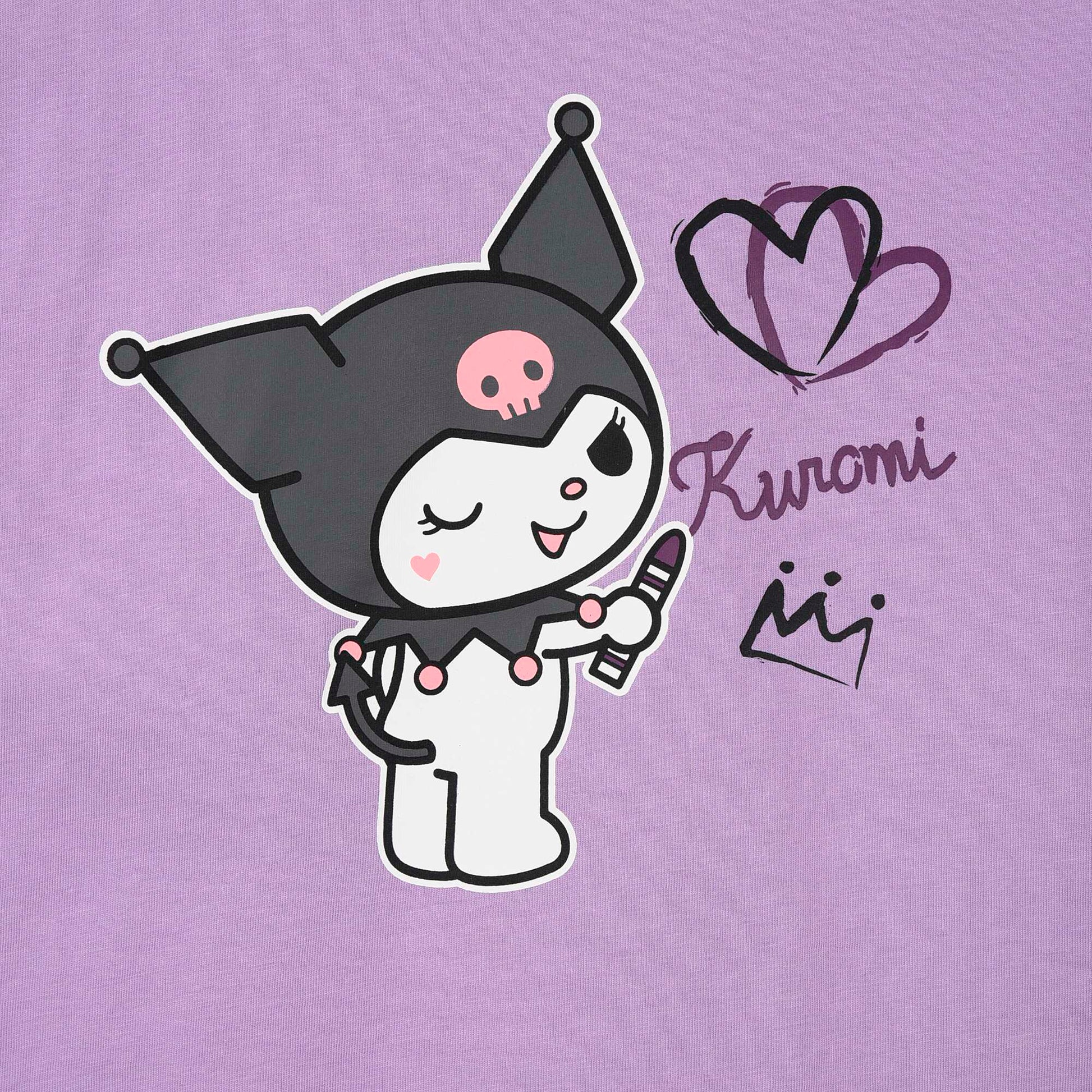 Kuromi Cotton Pajama Set PURPLE