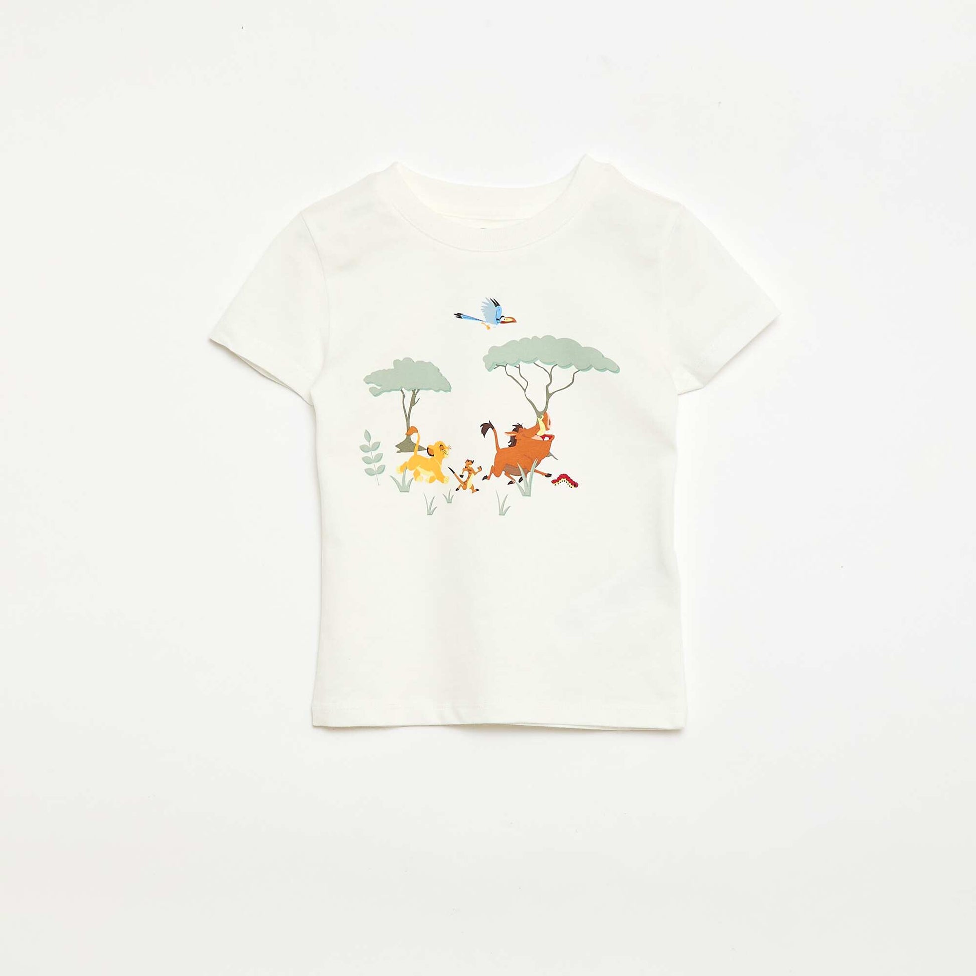 Disney\'s The Lion King 2-Piece T-Shirt and Shorts Set WHITE