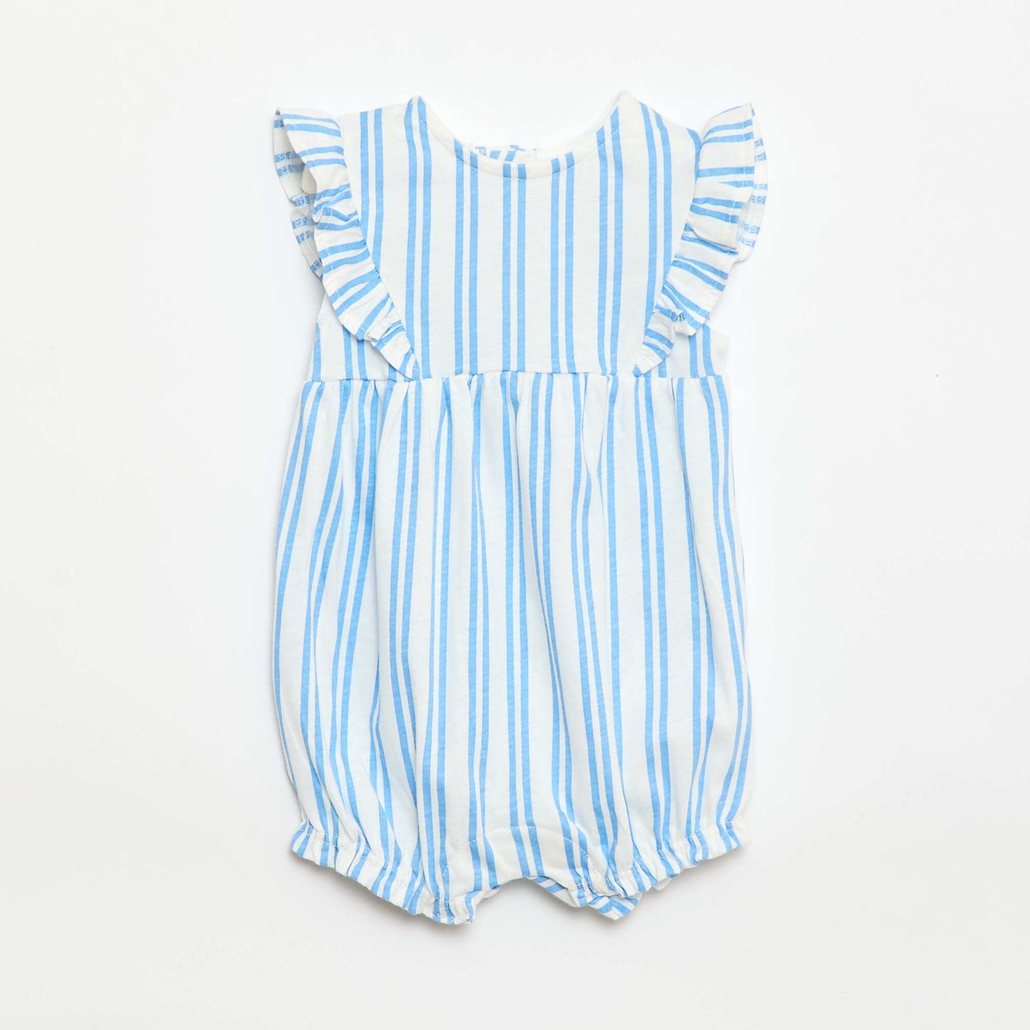 Printed Cotton Jersey Romper WHITE