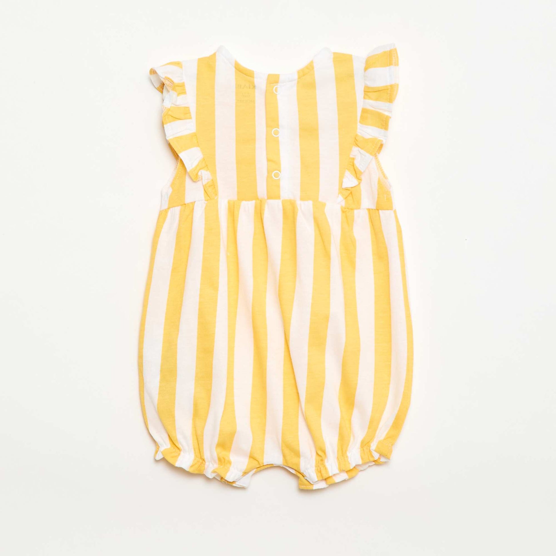 Printed Cotton Jersey Romper YELLOW