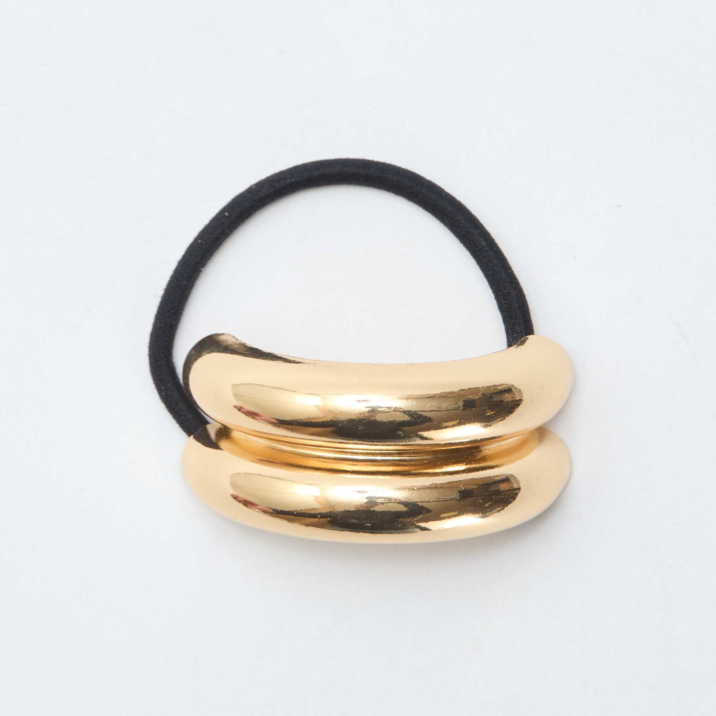 2-Pack Hair Ties with Jewels BLACK