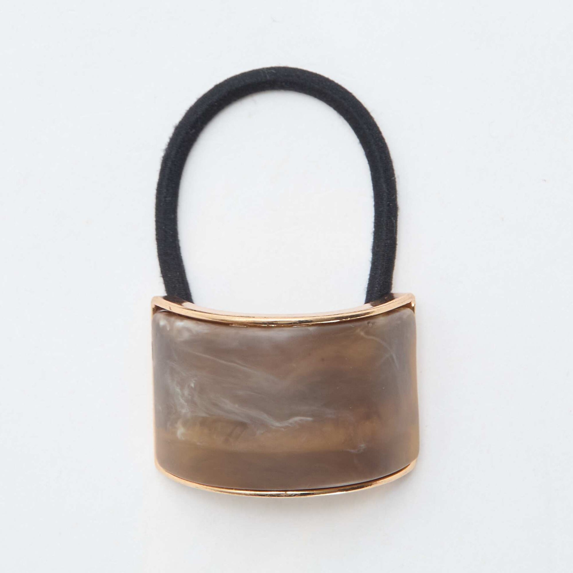 2-Pack Hair Ties with Jewels BLACK