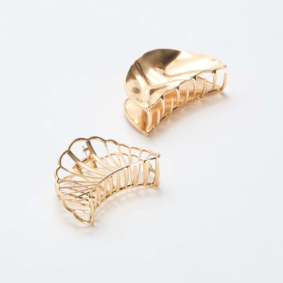 Large Seashell-Shaped Hair Claw YELLOW