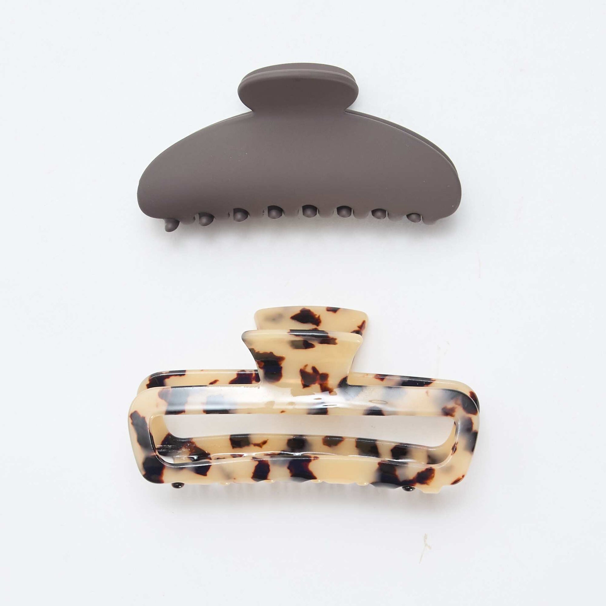 2-Pack Crab Claw Hair Clips BLACK